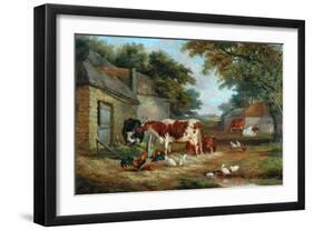 Farmyard, 1856-John Frederick Senior Herring-Framed Premium Giclee Print