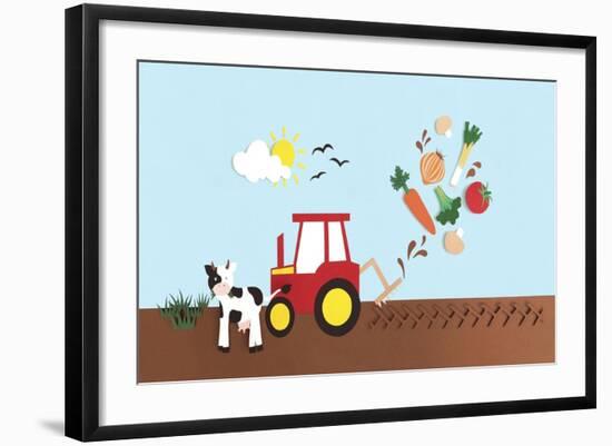 Farmyard, 2016-Isobel Barber-Framed Giclee Print