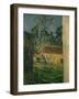 Farmyard at Auvers (1879-1882)-Paul C?zanne-Framed Giclee Print