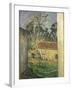 Farmyard at Auvers, 1879-80-Paul Cézanne-Framed Giclee Print