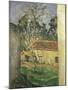 Farmyard at Auvers, 1879-80-Paul Cézanne-Mounted Giclee Print