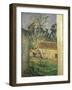 Farmyard at Auvers, 1879-80-Paul Cézanne-Framed Giclee Print