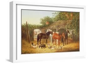 Farmyard Companions-John Frederick Herring Jnr-Framed Giclee Print