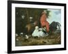 Farmyard Fowls with Pigeons-Melchior de Hondecoeter-Framed Giclee Print