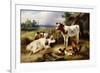 Farmyard Friends, 1923-Walter Hunt-Framed Giclee Print