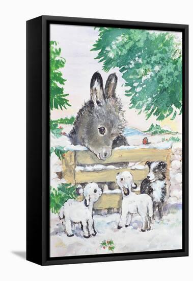 Farmyard Friends, 1996-Diane Matthes-Framed Stretched Canvas