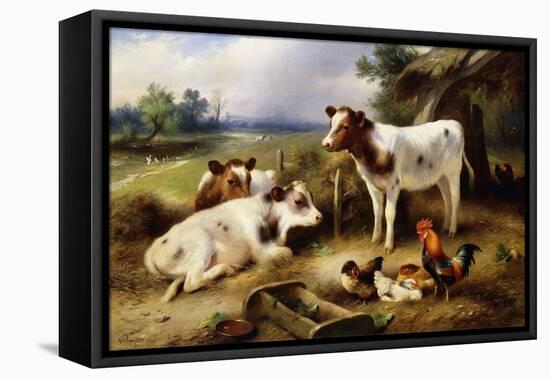 Farmyard Friends-Walter Hunt-Framed Stretched Canvas