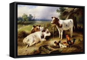 Farmyard Friends-Walter Hunt-Framed Stretched Canvas