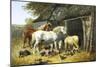 Farmyard Friends-John Frederick Herring II-Mounted Giclee Print