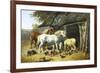 Farmyard Friends-John Frederick Herring II-Framed Giclee Print