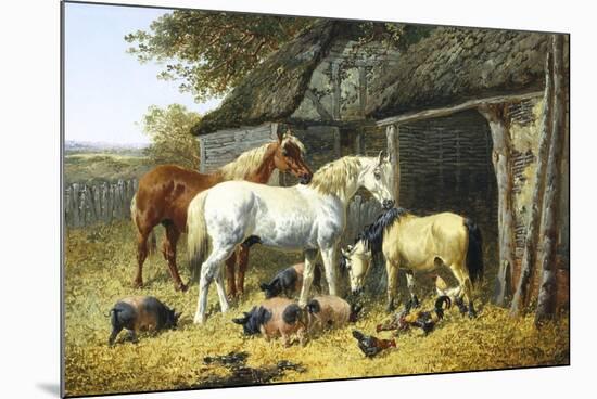 Farmyard Friends-John Frederick Herring II-Mounted Giclee Print