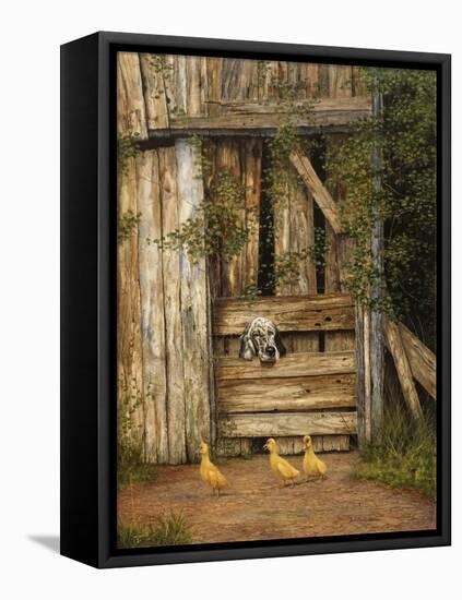 Farmyard Friends-Bill Makinson-Framed Stretched Canvas