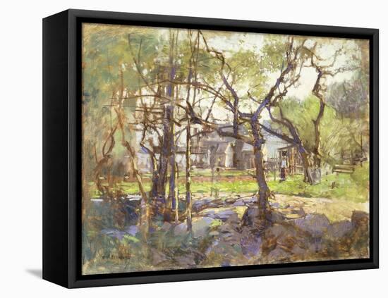 Farmyard, Gloucester-Paul Cornoyer-Framed Stretched Canvas