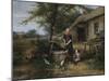 Farmyard Happiness-Jan Mari Henri Ten Kate-Mounted Giclee Print