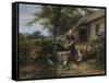 Farmyard Happiness-Jan Mari Henri Ten Kate-Framed Stretched Canvas