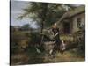 Farmyard Happiness-Jan Mari Henri Ten Kate-Stretched Canvas