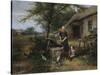 Farmyard Happiness-Jan Mari Henri Ten Kate-Stretched Canvas