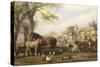 Farmyard in Herefordshire-Henry Brittan Willis-Stretched Canvas
