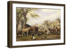 Farmyard in Herefordshire-Henry Brittan Willis-Framed Giclee Print