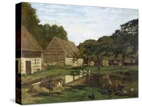 Farmyard in Normandy by Claude Monet-null-Stretched Canvas