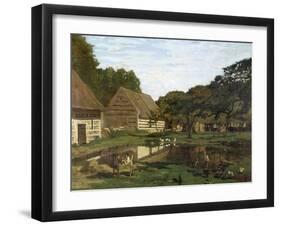 Farmyard in Normandy by Claude Monet-null-Framed Giclee Print