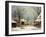 Farmyard in Winter, 1862-George Henry Durrie-Framed Giclee Print