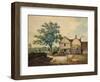 Farmyard near Aston Hall (W/C on Paper)-Joseph Wright-Framed Giclee Print