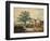 Farmyard near Aston Hall (W/C on Paper)-Joseph Wright-Framed Giclee Print