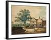 Farmyard near Aston Hall (W/C on Paper)-Joseph Wright-Framed Giclee Print