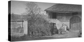 Farmyard, near Bahas, France, 1925-null-Stretched Canvas