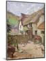 Farmyard, Porlock, Somerset-Leghe Suthers-Mounted Giclee Print