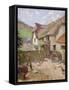 Farmyard, Porlock, Somerset-Leghe Suthers-Framed Stretched Canvas