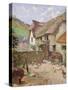 Farmyard, Porlock, Somerset-Leghe Suthers-Stretched Canvas