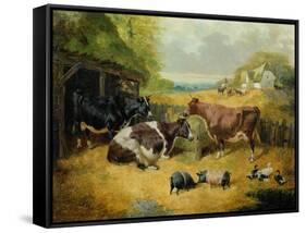 Farmyard Scene, 1853-John Frederick Herring I-Framed Stretched Canvas
