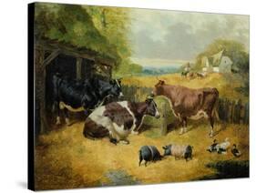 Farmyard Scene, 1853-John Frederick Herring I-Stretched Canvas