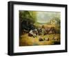 Farmyard Scene, 1853-John Frederick Herring I-Framed Giclee Print