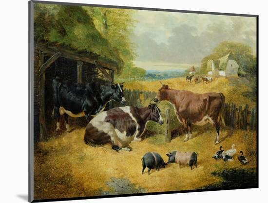 Farmyard Scene, 1853-John Frederick Herring I-Mounted Giclee Print