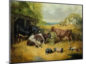 Farmyard Scene, 1853-John Frederick Herring I-Mounted Giclee Print