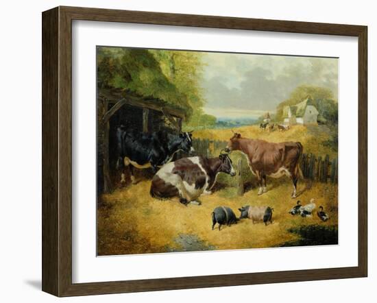 Farmyard Scene, 1853-John Frederick Herring I-Framed Giclee Print