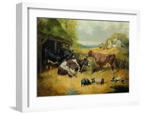 Farmyard Scene, 1853-John Frederick Herring I-Framed Giclee Print