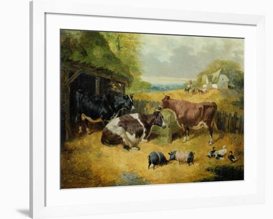 Farmyard Scene, 1853-John Frederick Herring I-Framed Giclee Print