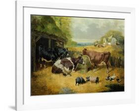 Farmyard Scene, 1853-John Frederick Herring I-Framed Giclee Print