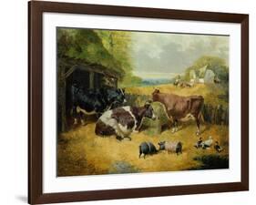 Farmyard Scene, 1853-John Frederick Herring I-Framed Giclee Print