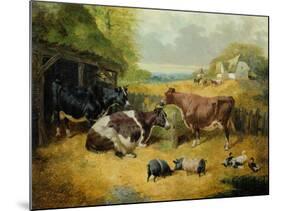Farmyard Scene, 1853-John Frederick Herring I-Mounted Giclee Print