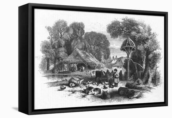 Farmyard Scene, C. 1860-Mason Jackson-Framed Stretched Canvas