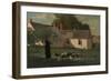 Farmyard Scene, C.1872-74 (Oil on Canvas)-Winslow Homer-Framed Giclee Print