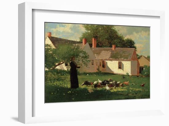 Farmyard Scene, c. 1874-Winslow Homer-Framed Giclee Print