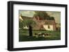 Farmyard Scene, c. 1874-Winslow Homer-Framed Art Print