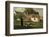 Farmyard Scene, c. 1874-Winslow Homer-Framed Art Print