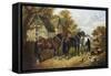 Farmyard Scene-John Frederick Herring Jnr-Framed Stretched Canvas